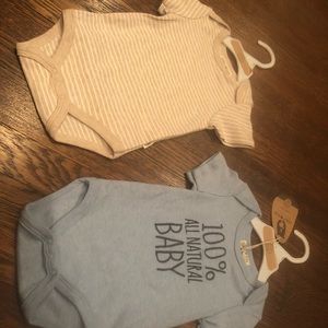 Organic rabbit bear Emily Oliver onesie baby 3 6 9